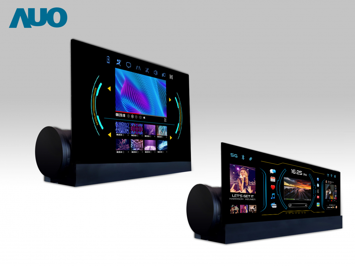 友達14.6吋可捲式Micro LED面板，導入車內資訊、影音娛樂及駕駛安全系統，翻轉智慧移動場域