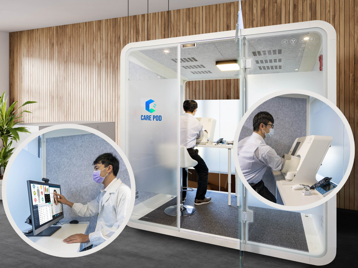 达擎于医疗科技展中展出＂远距诊疗舱＂，以因应医疗数字化及社会高龄化趋势下、复诊及慢性病患等族群对于远距看诊需求逐渐升高所推出的创新整合方案。多功能合一、高隐私性的远距诊疗舱可根据病患端与医师端的不同需求，提供弹性化及客制化功能，节省医生和病患的精力及时间