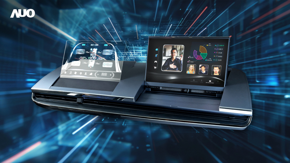 jinnian金年会Micro LED Display HMI解决方案打造透明Micro LED前座仪表，呈现信息并保留驾驶视野开阔；亦为副驾驶座乘客打造收放自如的Micro LED屏幕，在不影响显示质量的前提于显示区内建镜头，让用户能与视讯对象直接眼神接触，提供绝佳的双向沟通体验